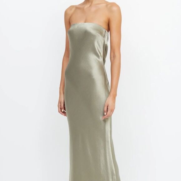 bec + bridge Dresses & Skirts - Bec + Bridge Moon Dance Strapless Dress in Sage
